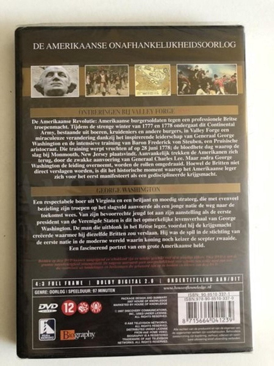 De amerikaanse onafhankelijkheidsoorlog 1775-1783 – DVD