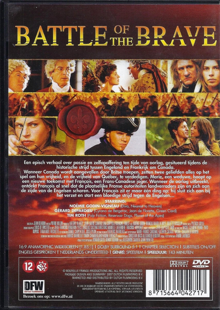 DVD – battle of the brave aka new france