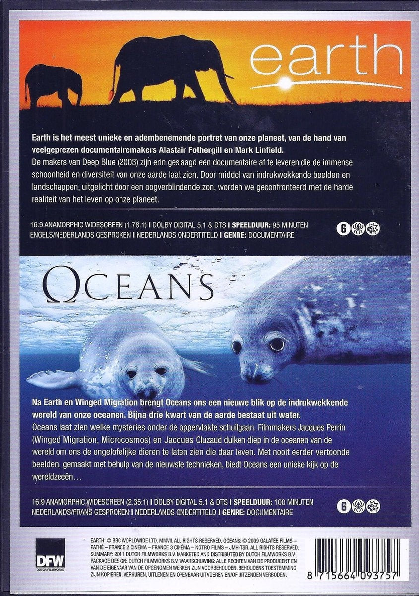 Duopack earth & oceans – DVD