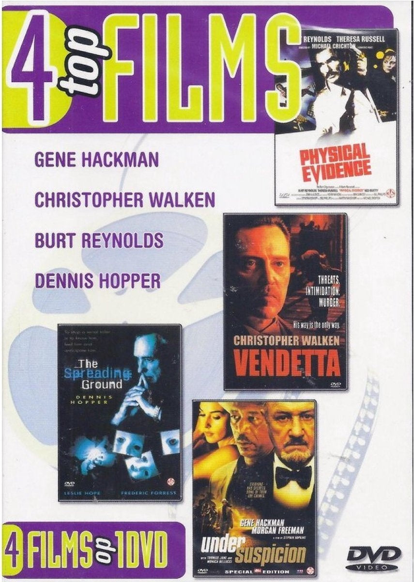 4 top films ( physical evidence – vendetta – spreadline ground – under suspicion ) – DVD