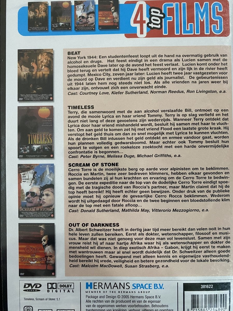 Speelfilm – 4 op 1/beat – DVD