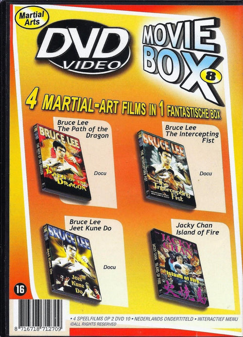 4 martial art films – movie box 8 – DVD