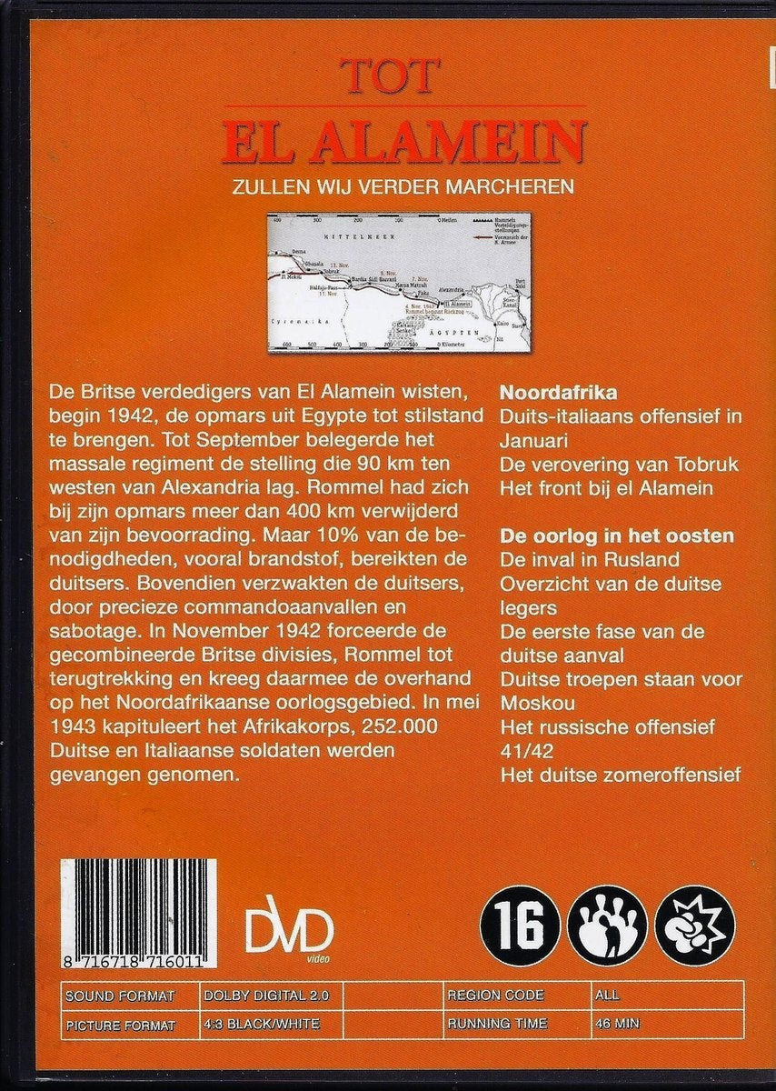 Tot el alamein – zullen wij verder marcheren – deel 1 – DVD