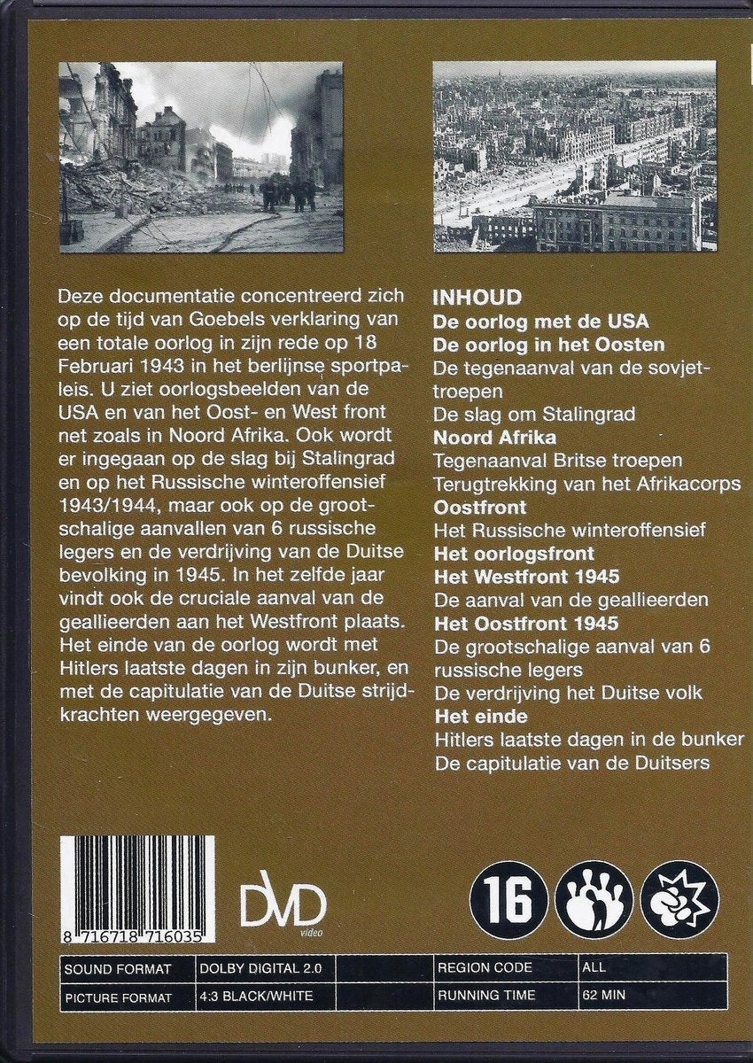 Oorlogsfront – de totale oorlog – DVD