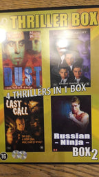 Thriller box – 4 thrillers ( dust – voodoo academy – last call – russian ninja ) – DVD