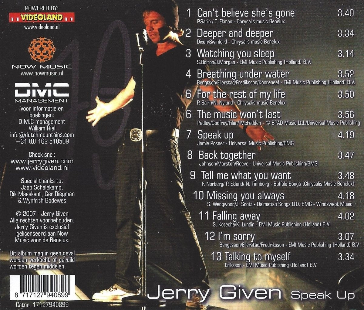 Jerry given – speak up – CD