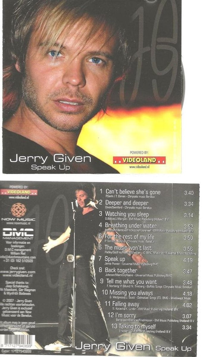 Jerry given – speak up – CD