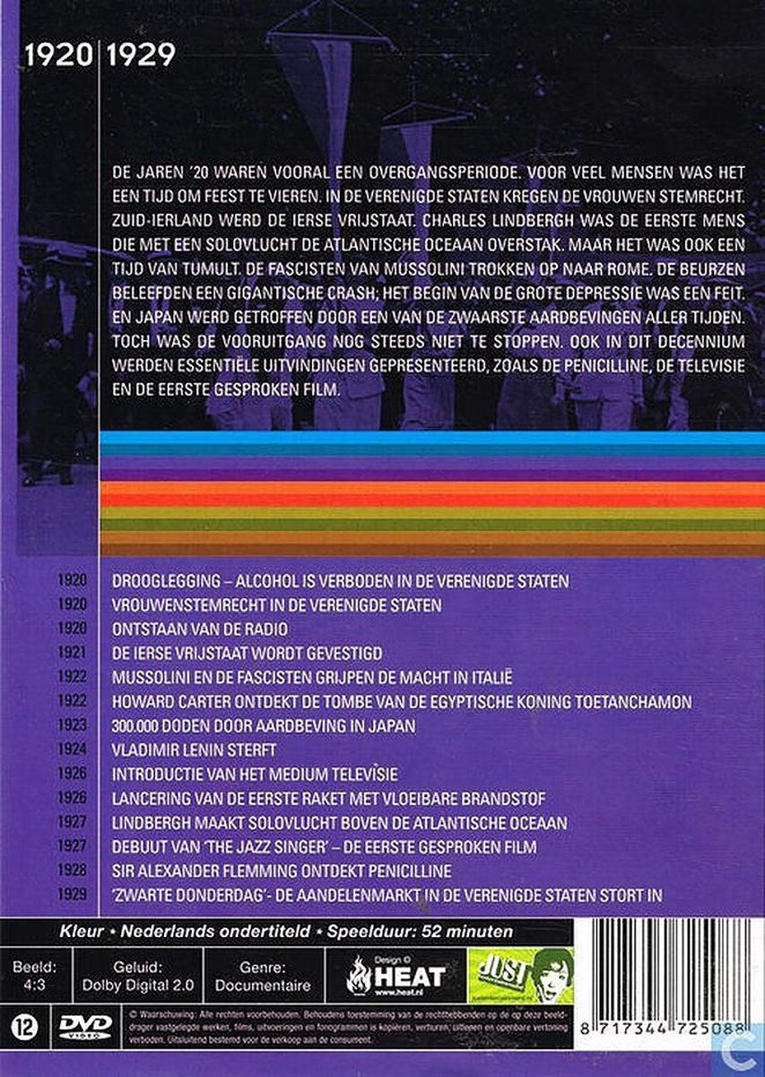 Milestones of the 20th century -- 1920-1929 – DVD