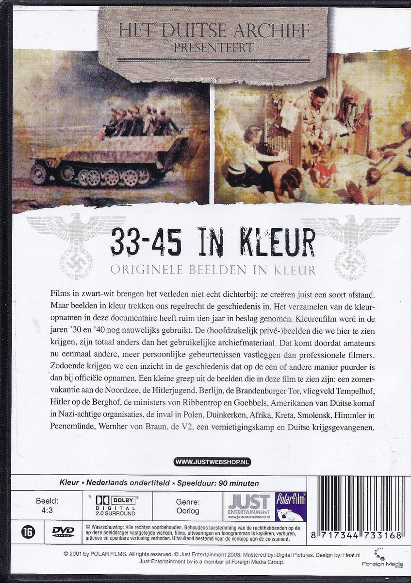 Duitse archief – '33-'45 in kleur – DVD
