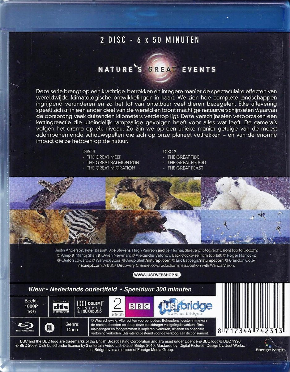 Nature's great events (Blu-ray)