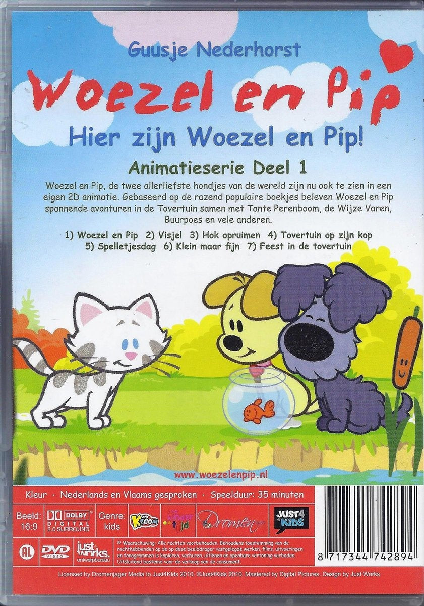 Woezel en pip – deel 1: hier zijn woezel & pip – DVD