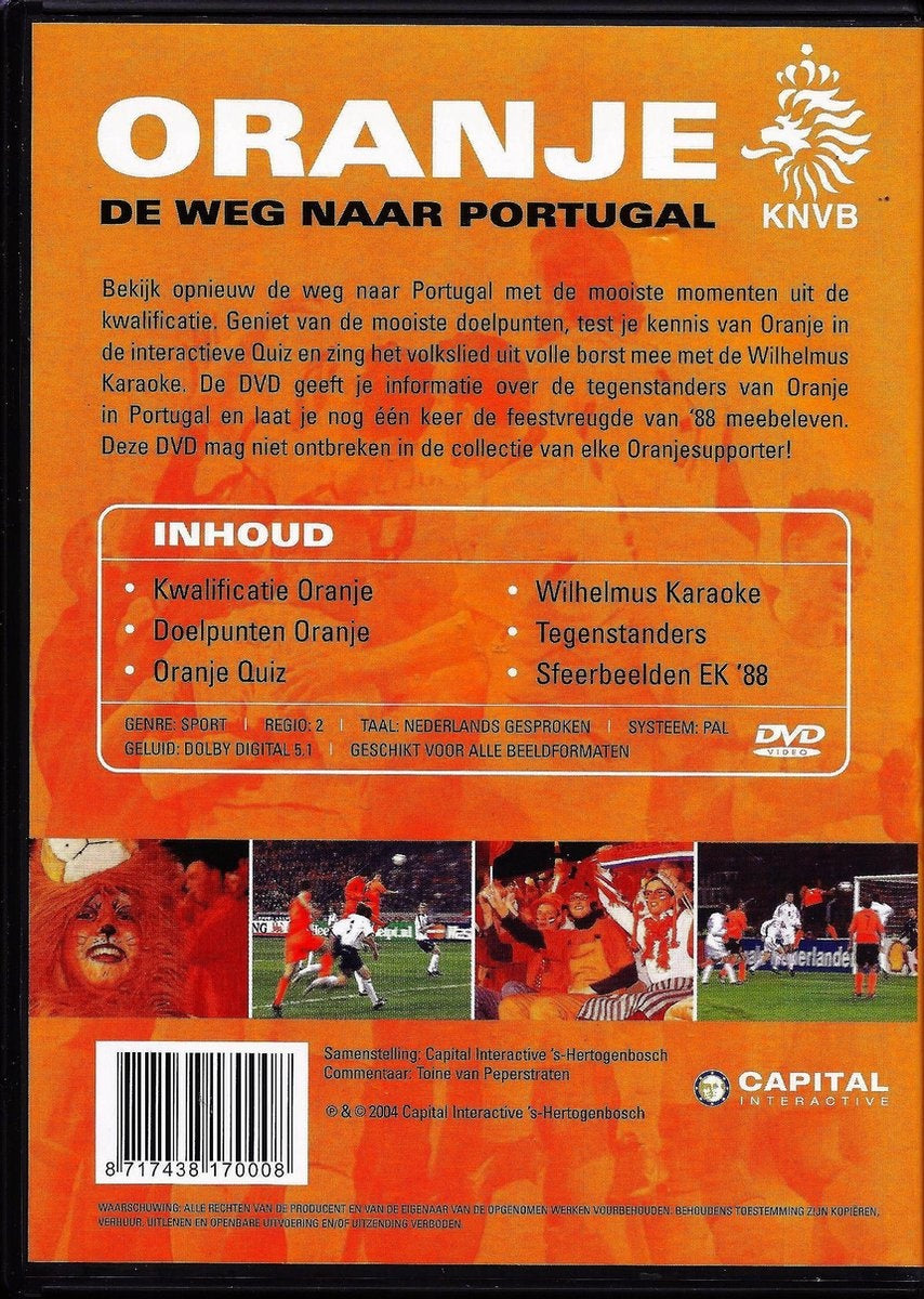 Oranje – de weg naar portugal – DVD