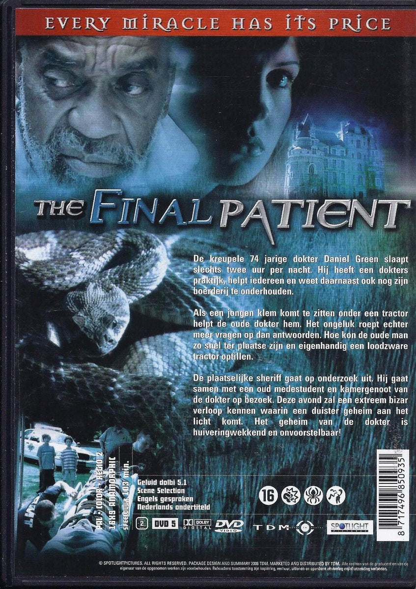 Final patient – DVD