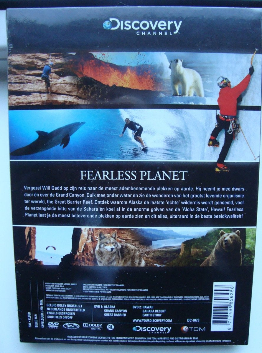 Discovery channel : fearless planet – DVD