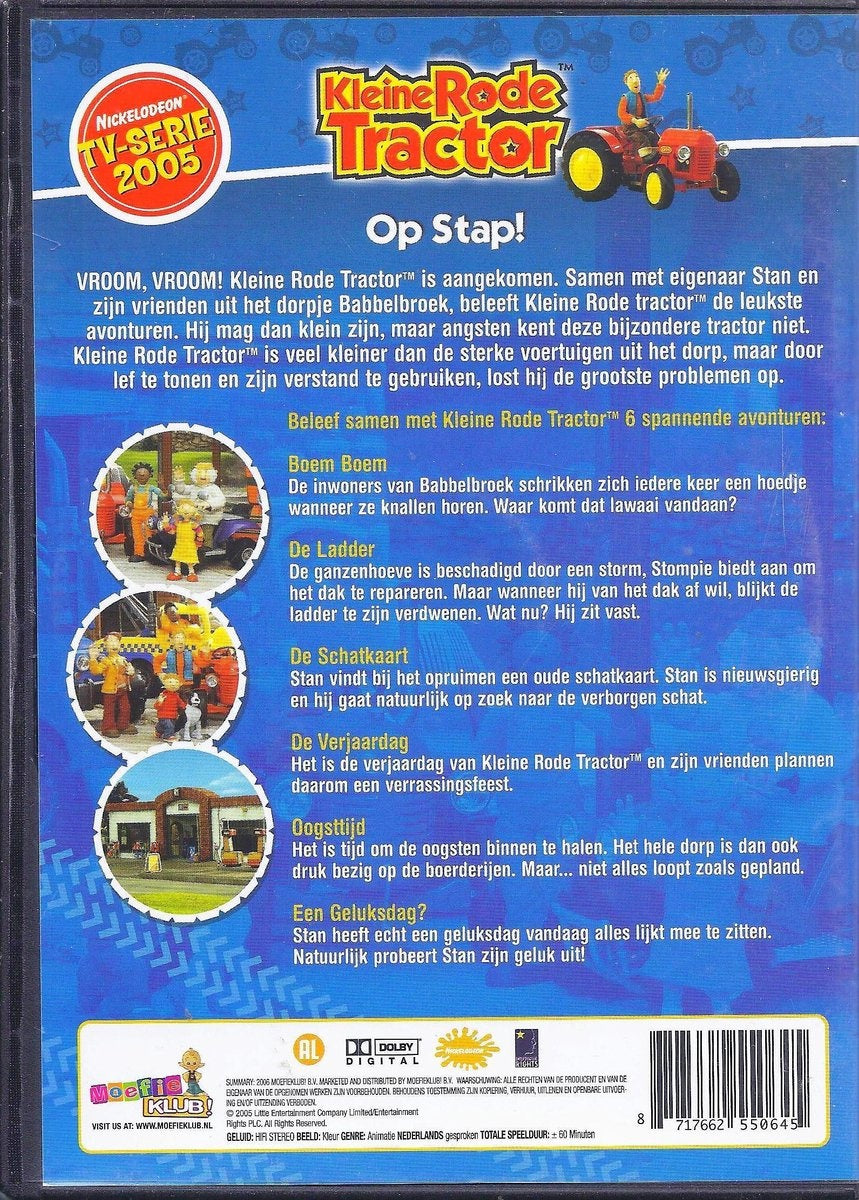 Kleine rode tractor – op stap – DVD