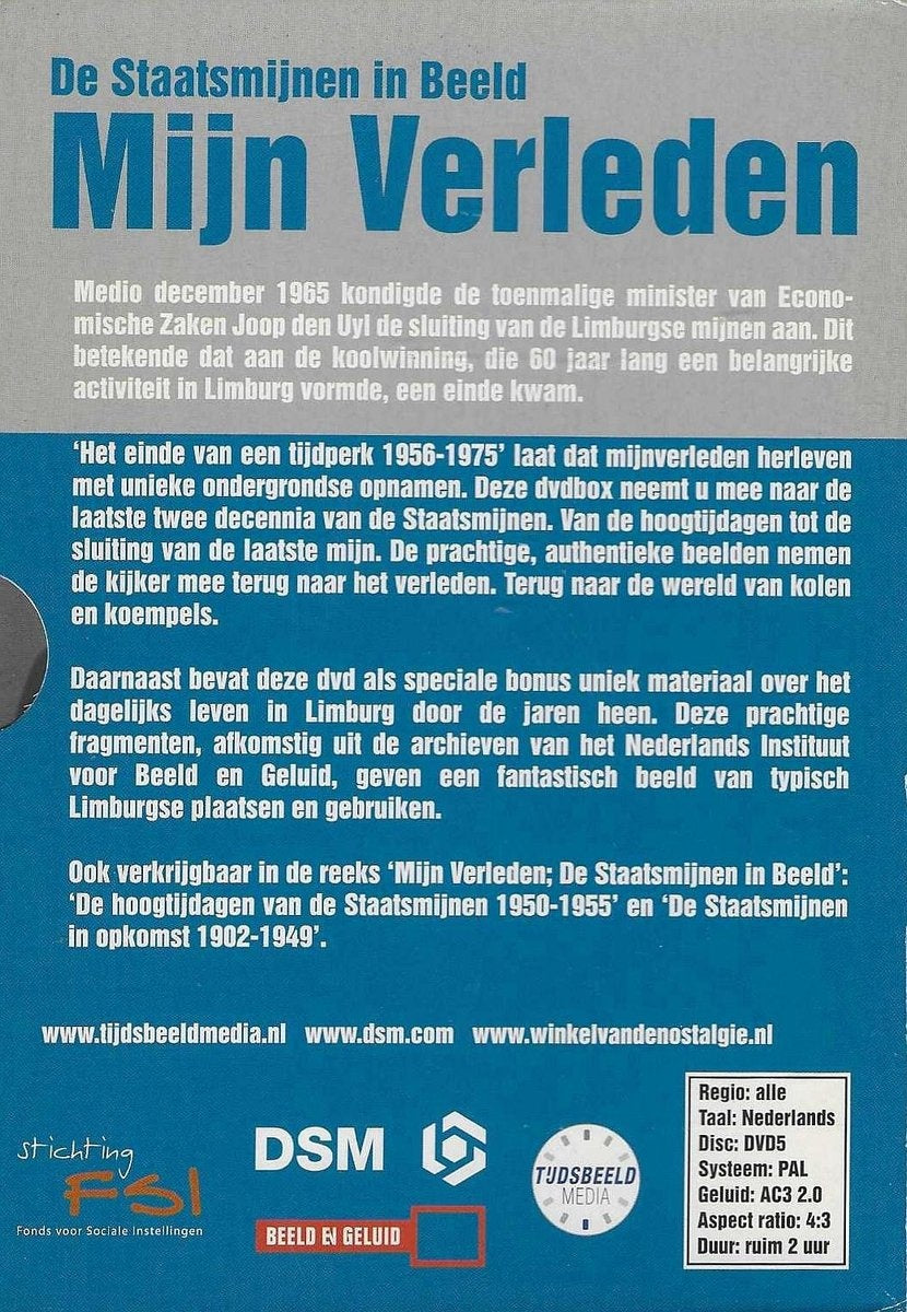 Mijn verleden -mijnen in opkomst d3 – DVD