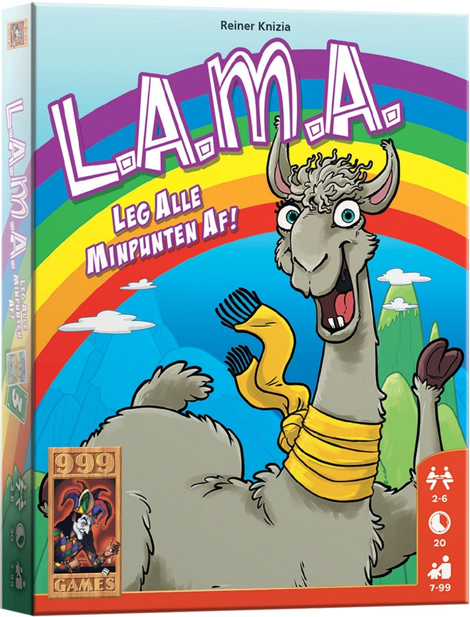 999 games – lama – vlot kaartspel – eenvoudige spelregels – familiespel – gezelschapsspel – educatief spel – klein cadeautje