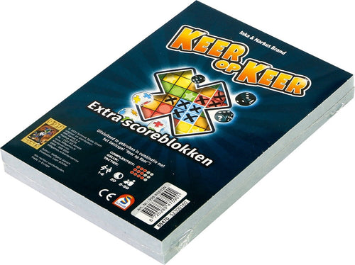 999 games – scoreblokken – keer op keer – twee stuks – level 1 – dobbelspel