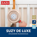 Zazu suzy deluxe portable baby soother muziekdoosje beige