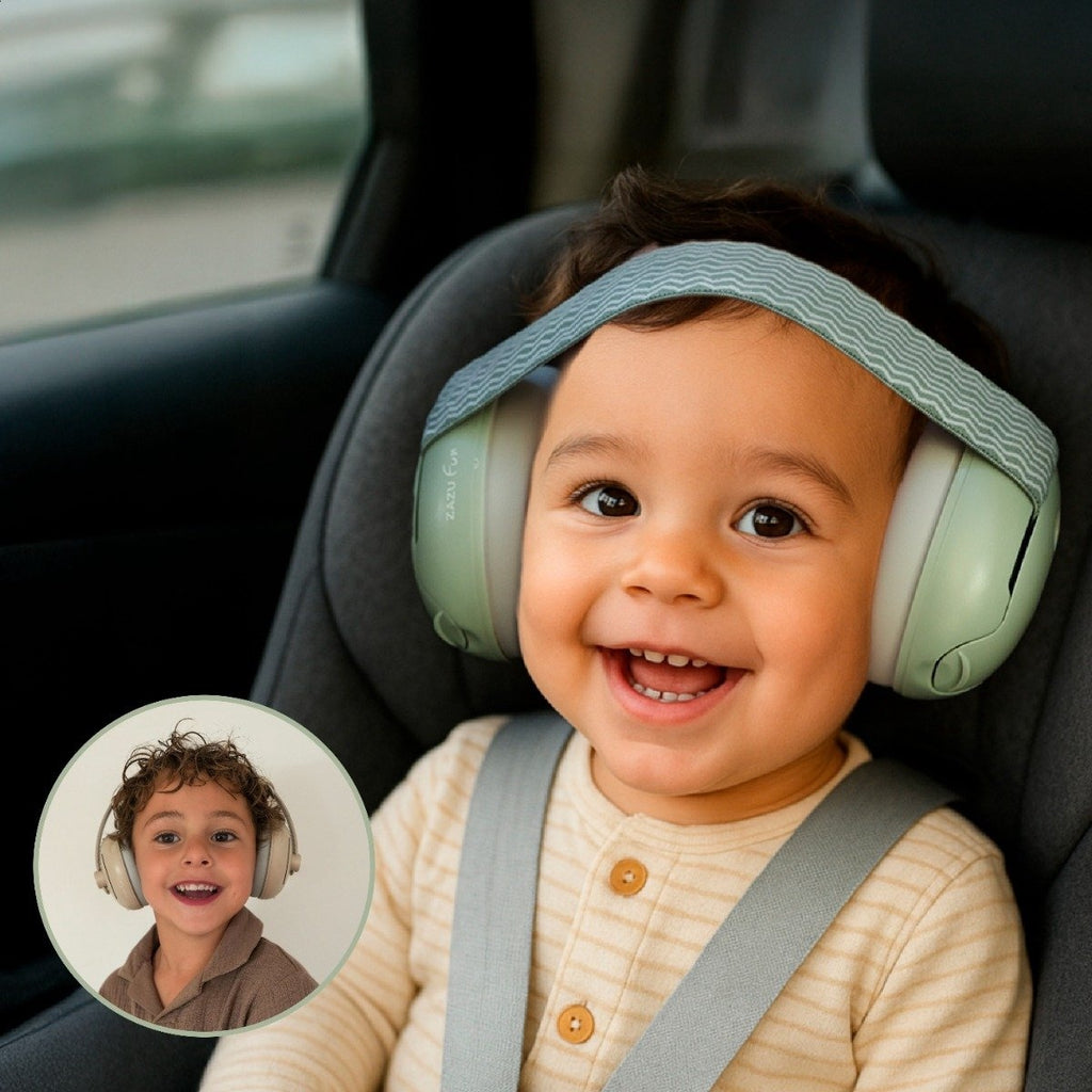 Zazu baby & junior earmuffs green gehoorbeschermer