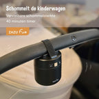 Zazu roxy baby rocker – automatische kinderwagen schommelaar met huilsensor – usb-c oplaadbaar – instelbare schommelstand – zwart