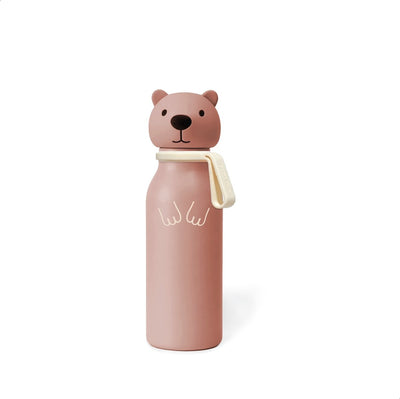 Zazu kinder thermosfles 400 ml – rvs drinkfles voor kinderen – dubbelwandige vacuümisolatie – bpa-vrij – lekbestendig – capybara