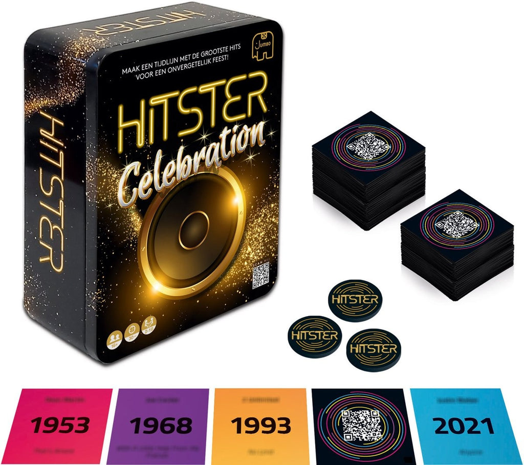 Jumbo – hitster – celebration – actiespel met muziek – vanaf 16 jaar – muziekspel – luxe editie