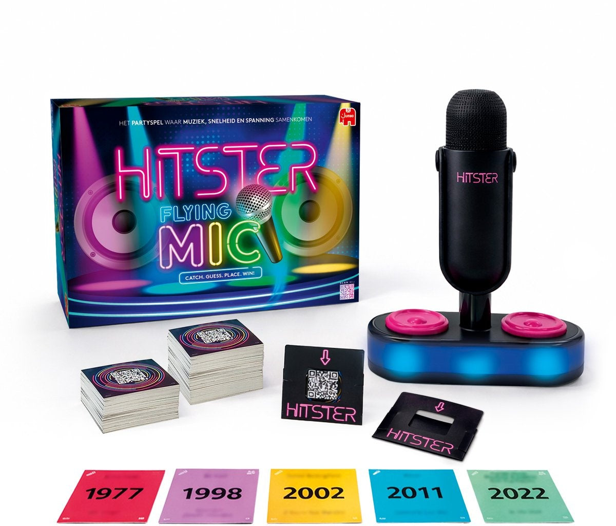 Hitster – flying mic – nederlandstalig partyspel – actiespel – muziekspel