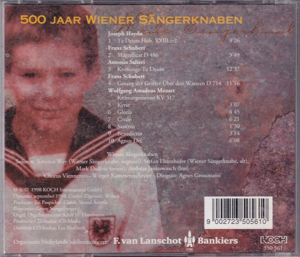 500 jaar wiener sã¤ngerknaben – CD