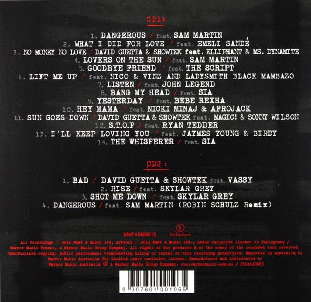 David guetta – listen (limited australian 2cd edition) – CD