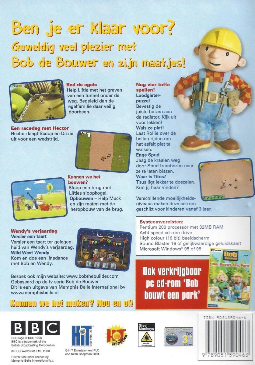 Bob de bouwer bob maakt het met plezier – windows – PC