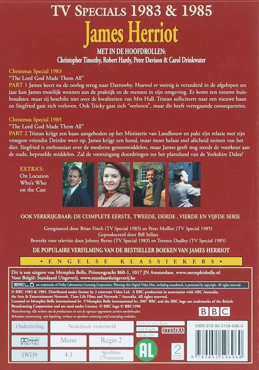 James herriot – tv specials 1983 & 1985 – DVD