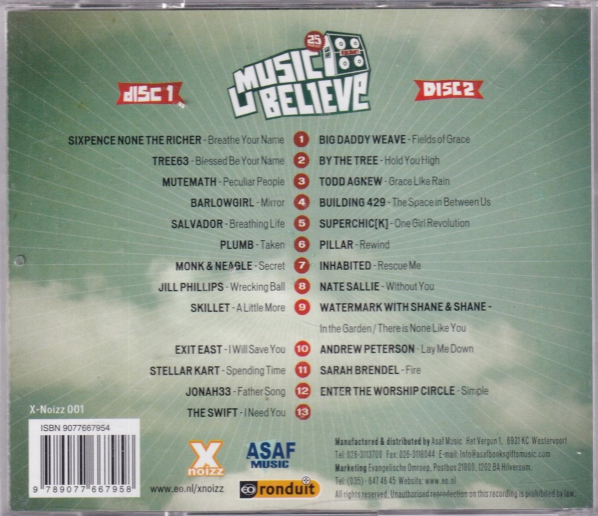 X-noizz: music u believe – CD