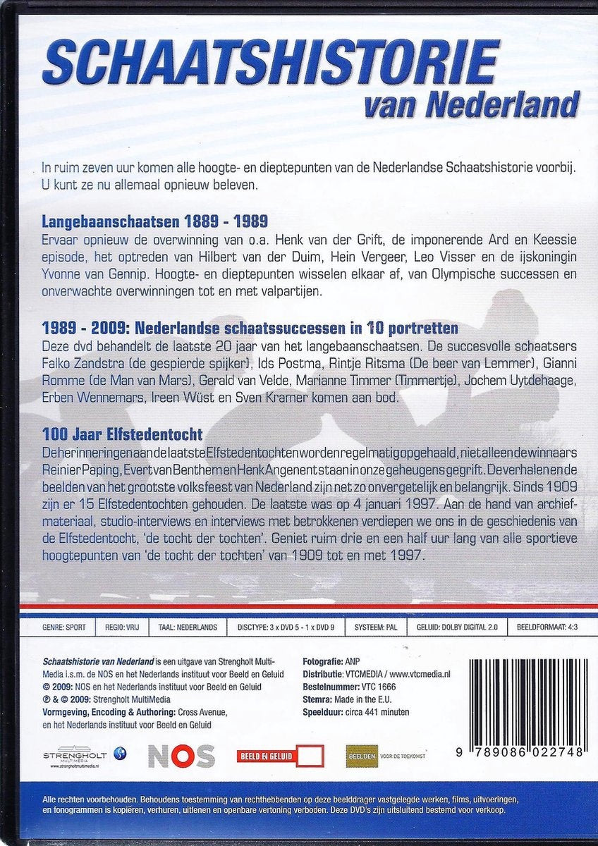 Schaatshistorie van nederland special – DVD